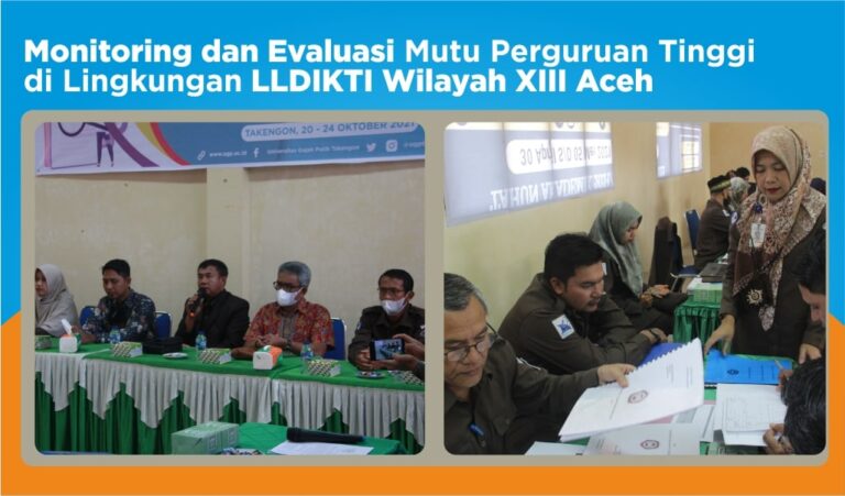 Monitoring dan Evaluasi Mutu Perguruan Tinggi di Lingkungan LLDIKTI Wilayah XIII